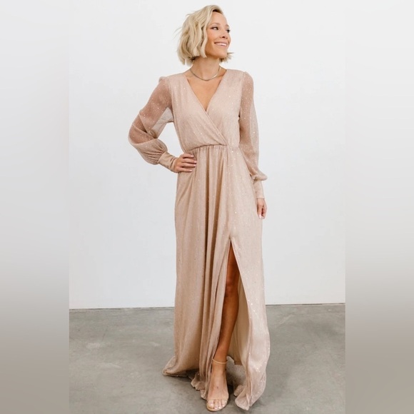 Baltic Born Beige Maxi Dress - Picture 1 of 11